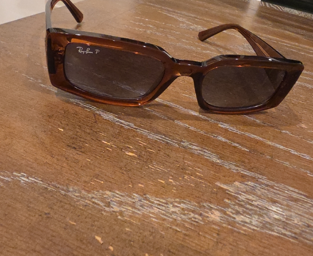 Ray-Ban Tortoise Rectangular Sunglasses - image 4